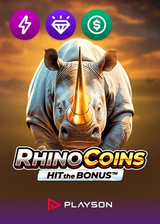 Rhino Coins Hit The Bonus by Playson pokie
